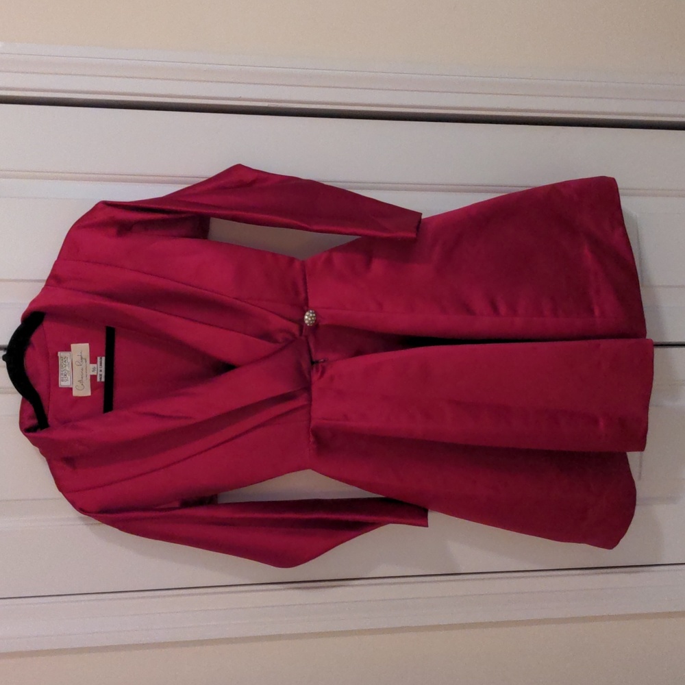 Fuschia Jacket Dress size S/P Catherine Regehr vintage
